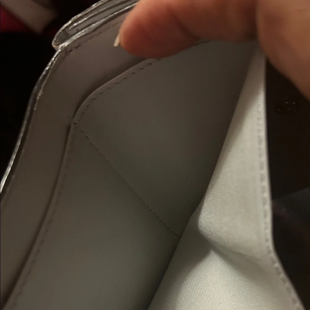 Fendi Mini Gray Leather Wallet